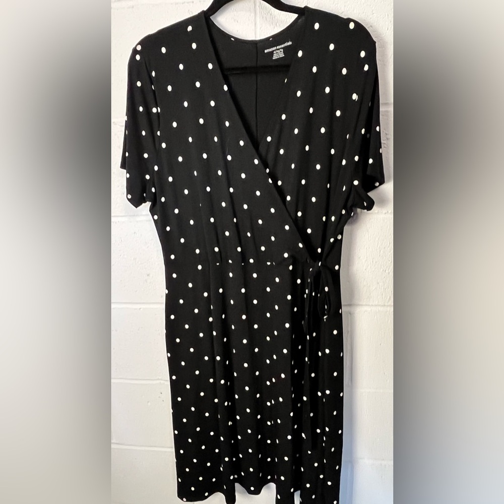 Amazon Essentials Black Dress with White Dots